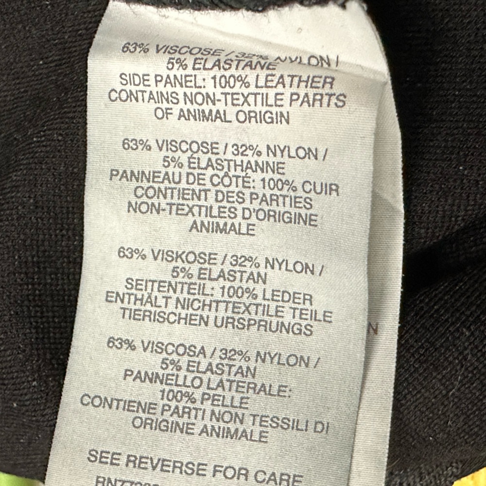 Genuine Leather J Crew Pixie Black Tuxedo Stripe Back Zip Legging Womens 2 - Picture 7 of 9